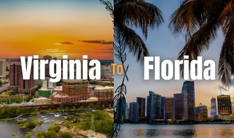 How far is Virginia to Florida?